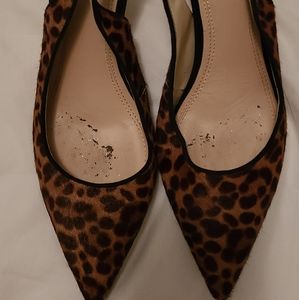 Marc fisher camela sling back cheetah pony hair size 11